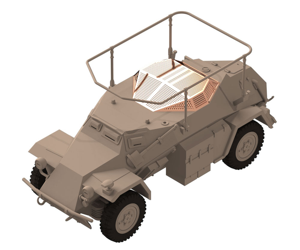 ドイツ Sd.Kfz.261 無線装甲車 プラモデル (ICM 1/48 ミリタリービークル No.48194) 商品画像_3