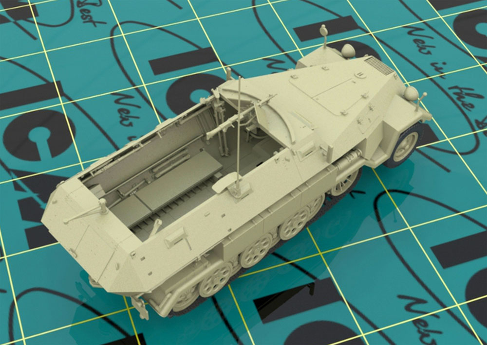 ドイツ Sd.Kfz.251/1 Ausf.A 装甲兵員輸送車 プラモデル (ICM 1/35 ミリタリービークル・フィギュア No.35101) 商品画像_3