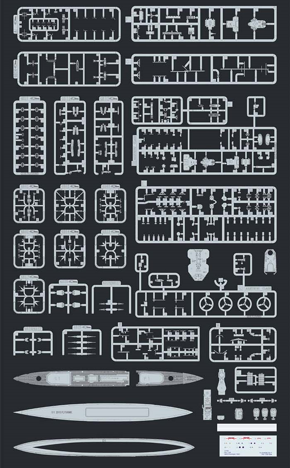 イギリス海軍 軽巡洋艦 ペネロピ 1940年 プラモデル (フライホーク 1/700 艦船 No.FH1109) 商品画像_3