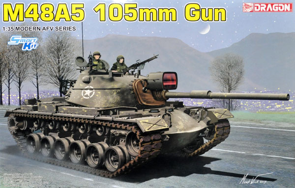 M48A5 パットン 105mm砲 プラモデル (ドラゴン 1/35 Modern AFV Series No.3611) 商品画像