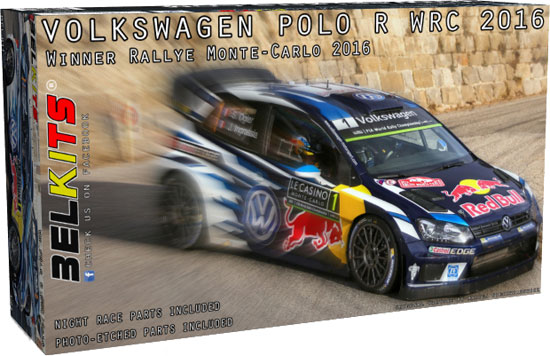 フォルクスワーゲン ポロ R WRC 2016 プラモデル (BELKITS 1/24 PLASTIC KITS No.BEL-011) 商品画像