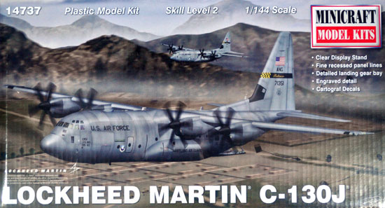 ロッキード・マーティン C-130J スーパーハーキュリーズ プラモデル (ミニクラフト 1/144 軍用機プラスチックモデルキット No.14737) 商品画像