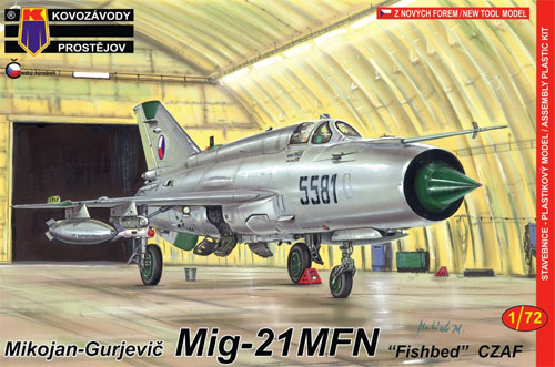 MiG-21MF フィッシュベッド チェコ空軍 プラモデル (KPモデル 1/72 エアクラフト プラモデル No.KPM0087) 商品画像