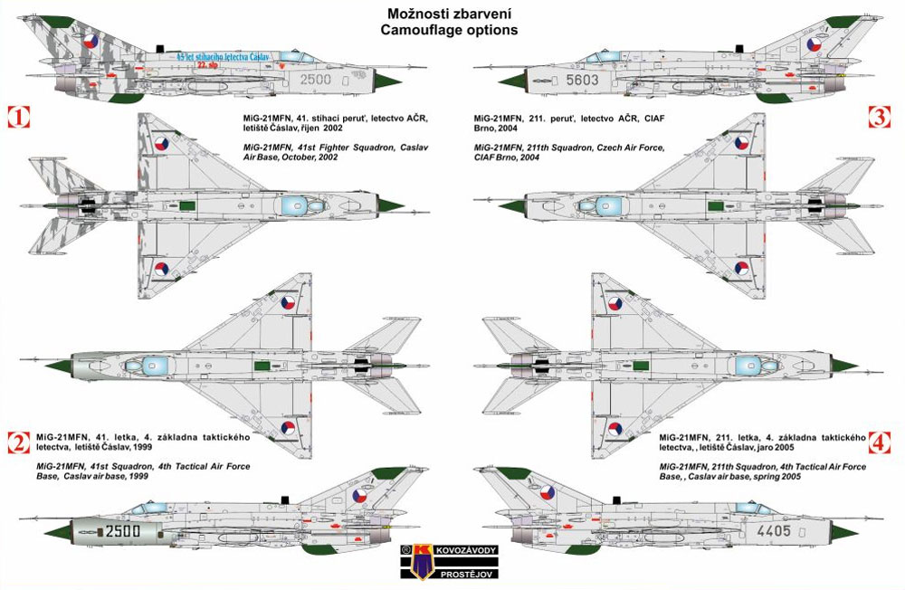 MiG-21MF フィッシュベッド チェコ空軍 プラモデル (KPモデル 1/72 エアクラフト プラモデル No.KPM0087) 商品画像_2