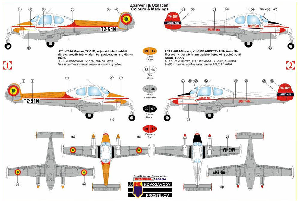 Let L-200A モラヴァ プラモデル (KPモデル 1/72 エアクラフトキット No.KPM0089) 商品画像_2