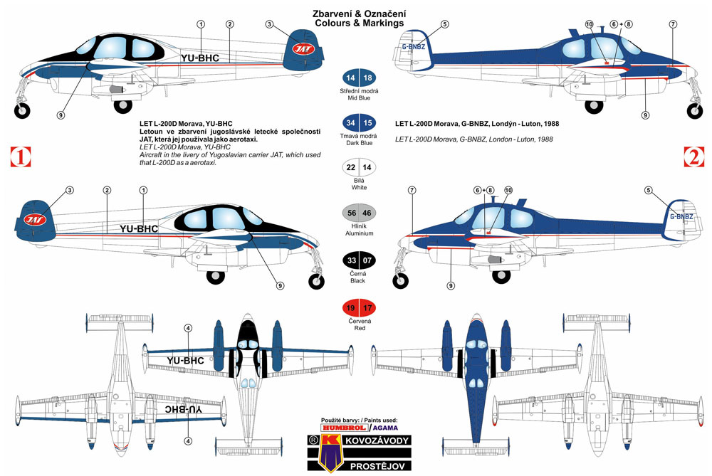 Let L-200D モラヴァ プラモデル (KPモデル 1/72 エアクラフトキット No.KPM0090) 商品画像_2