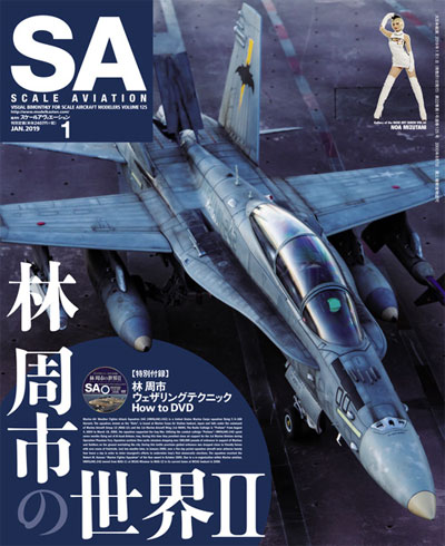 スケール アヴィエーション 2019年1月号 Vol.125 特別付録 林周市 ウェザリングテクニック How to DVD 雑誌 (大日本絵画 Scale Aviation No.Vol.125) 商品画像