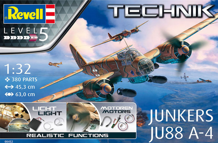 ユンカース Ju88A-4 プラモデル (レベル レベルテクニック No.00452) 商品画像