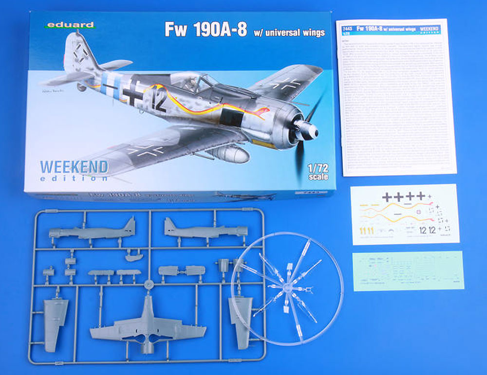 フォッケウルフ Fw190A-8 ユニバーサルウイング プラモデル (エデュアルド 1/72 ウィークエンド エディション No.7443) 商品画像_1