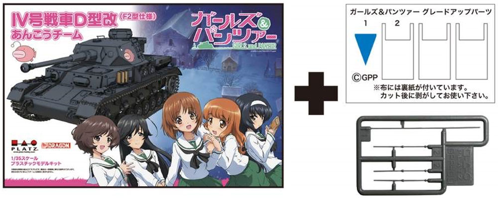 ガールズ&パンツァー劇場版 大洗戦車道チーム あんこう&ウサギさんセット 特装函入りです プラモデル (プラッツ ガールズ＆パンツァー No.GPSET-001) 商品画像_2