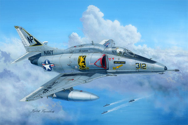 A-4F スカイホーク プラモデル (ホビーボス 1/48 エアクラフト プラモデル No.81765) 商品画像