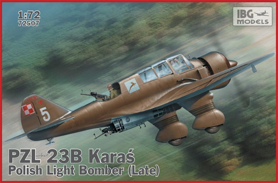 ポーランド PZL23B カラシュ 後期型 軽爆撃機 プラモデル (IBG 1/72 エアクラフト プラモデル No.72507) 商品画像