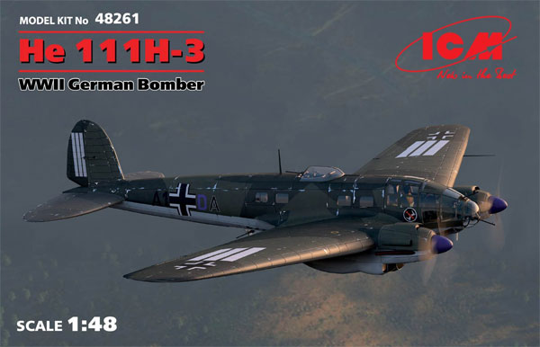 ハインケル He111H-3 爆撃機 プラモデル (ICM 1/48 エアクラフト プラモデル No.48261) 商品画像