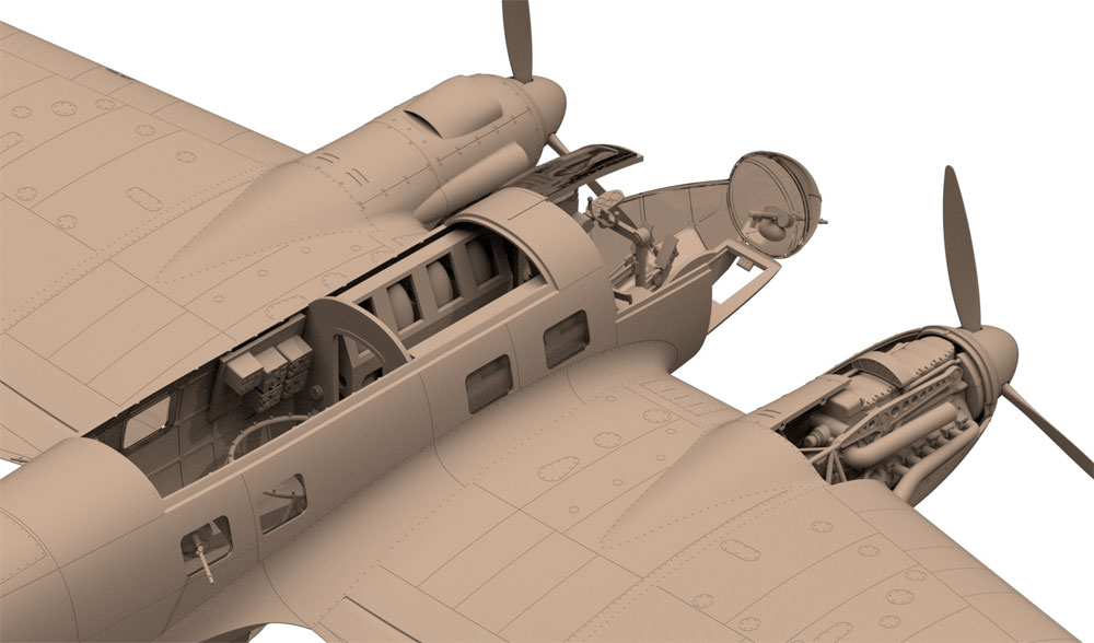 ハインケル He111H-3 爆撃機 プラモデル (ICM 1/48 エアクラフト プラモデル No.48261) 商品画像_3