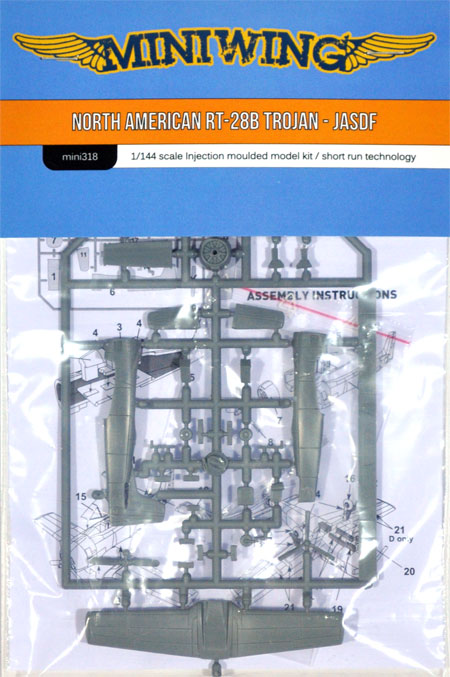 ノースアメリカン T-28B トロージャン 航空自衛隊 プラモデル (ミニウイング 1/144 インジェクションキット No.mini318) 商品画像