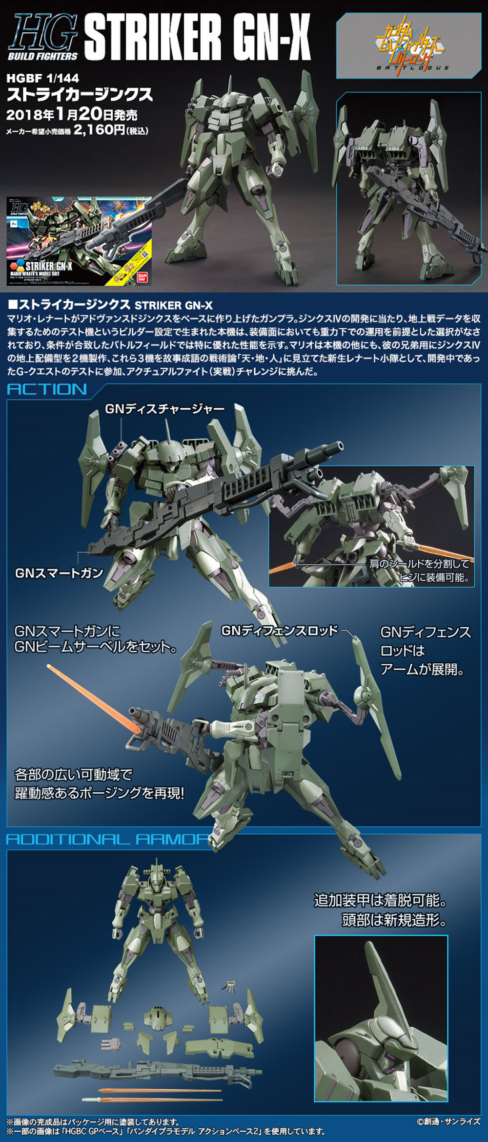 ストライカージンクス プラモデル (バンダイ HGBF ガンダムビルドファイターズ No.065) 商品画像_4