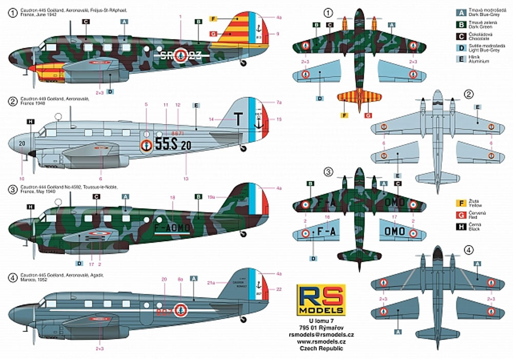 コードロン C-445 ゴエラン プラモデル (RSモデル 1/72 エアクラフト プラモデル No.92210) 商品画像_1