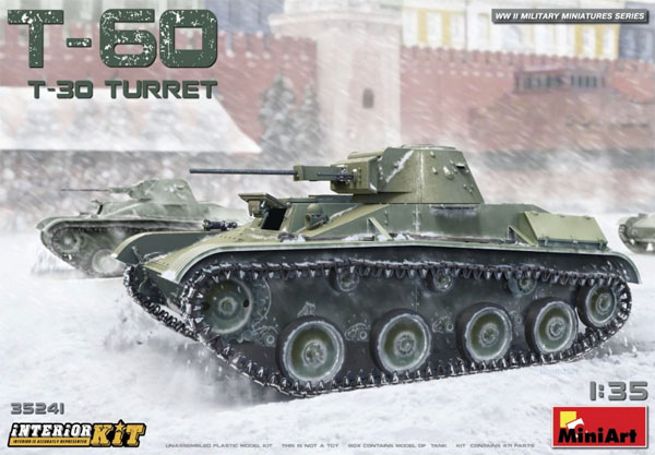 T-60 T-30砲塔搭載型 フルインテリア プラモデル (ミニアート 1/35 WW2 ミリタリーミニチュア No.35241) 商品画像