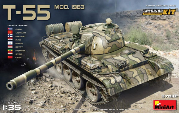 T-55 MOD.1963 フルインテリア プラモデル (ミニアート 1/35 ミリタリーミニチュア No.37018) 商品画像