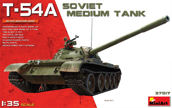 T-54A ソビエト中戦車 プラモデル (ミニアート 1/35 ミリタリーミニチュア No.37017) 商品画像