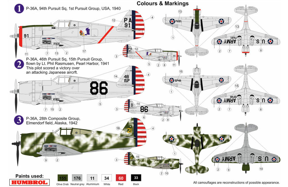 カーチス P-36A プラモデル (AZ model 1/72 エアクラフト プラモデル No.AZ7574) 商品画像_1