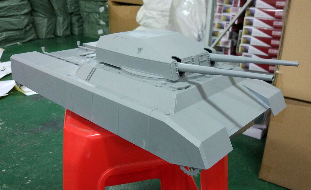 ドイツ軍 陸上巡洋艦 P.1000 ラーテ プラモデル (モデルコレクト 1/72 AFV キット No.UA72088) 商品画像_3