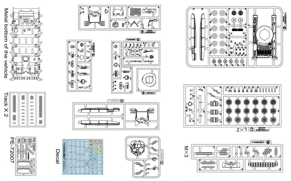 T-72 SIM1 主力戦車 プラモデル (モデルコレクト 1/72 AFV キット No.UA72131) 商品画像_2