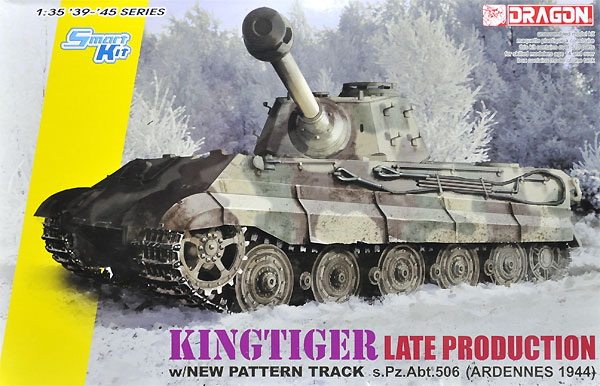 ドイツ キングタイガー 後期生産型 w/Kgs73/800/152履帯 第506重戦車大隊 プラモデル (ドラゴン 1/35 39-45 Series No.6900) 商品画像