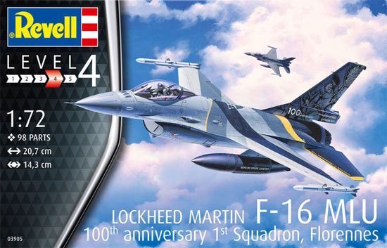 F-16Mlu ファイティングファルコン 100th アニバーサリー プラモデル (レベル 1/72 Aircraft No.03905) 商品画像