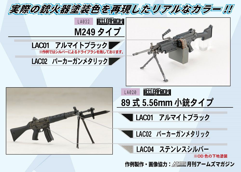 アルマイトブラック 塗料 (GSIクレオス リトルアーモリーカラー No.LAC001) 商品画像_2