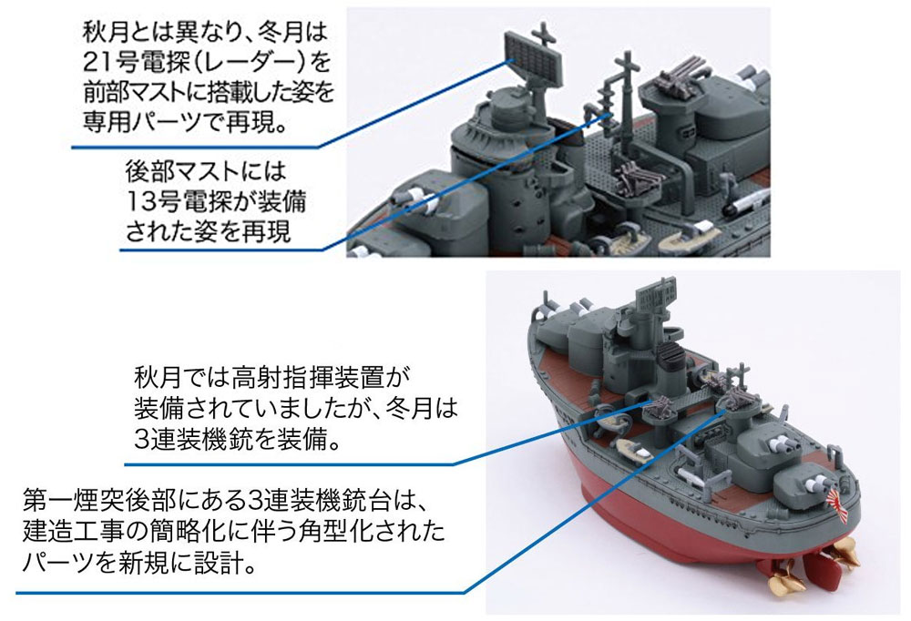 ちび丸艦隊 冬月 プラモデル (フジミ ちび丸艦隊 シリーズ No.ちび丸-037) 商品画像_2