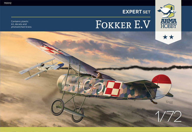 フォッカー E.5 単葉戦闘機 エキスパートセット プラモデル (アルマホビー 1/72 エアクラフト プラモデル No.70012) 商品画像