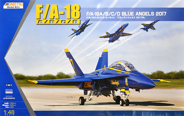 F/A-18A/B/C/D ホーネット ブルーエンジェルス 2017年 プラモデル (キネティック 1/48 エアクラフト プラモデル No.K48073) 商品画像