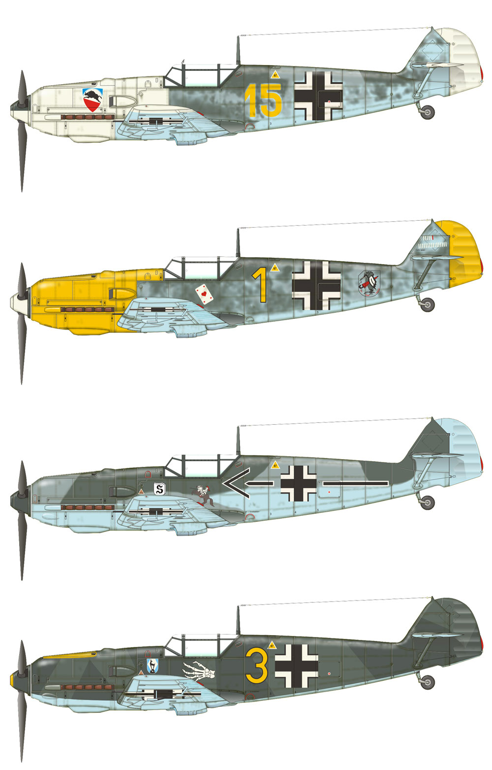 メッサーシュミット Bf109E-3 プラモデル (エデュアルド 1/48 プロフィパック No.8262) 商品画像_3