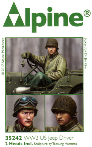 WW2 アメリカ ジープドライバー (冬季) レジン (アルパイン 1/35 フィギュア No.AM35242) 商品画像