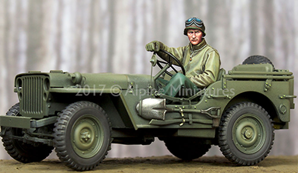 WW2 アメリカ ジープドライバー (冬季) レジン (アルパイン 1/35 フィギュア No.AM35242) 商品画像_2