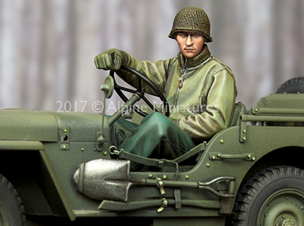 WW2 アメリカ ジープドライバー (冬季) レジン (アルパイン 1/35 フィギュア No.AM35242) 商品画像_4