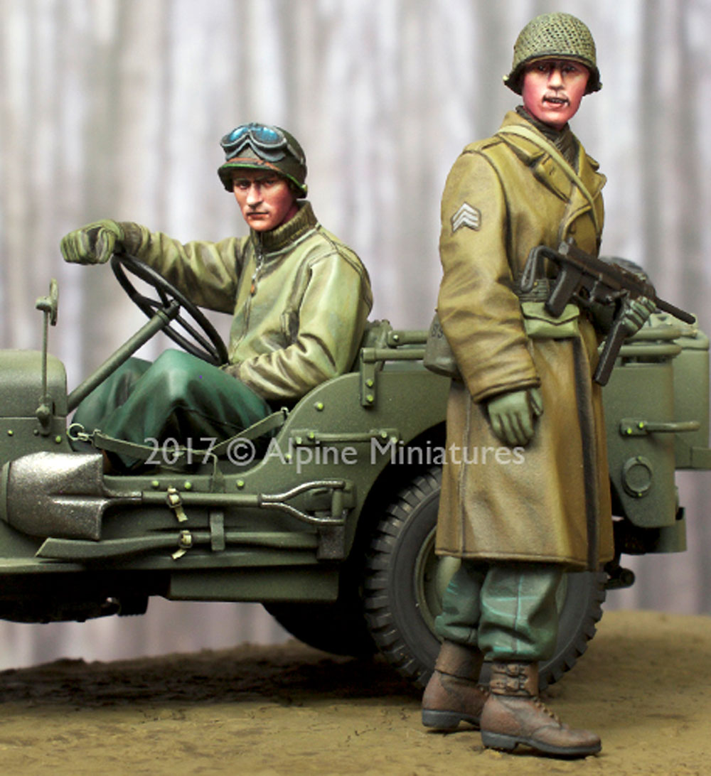 WW2 アメリカ 下士官 & ドライバー セット レジン (アルパイン 1/35 フィギュア No.AM35243) 商品画像_2