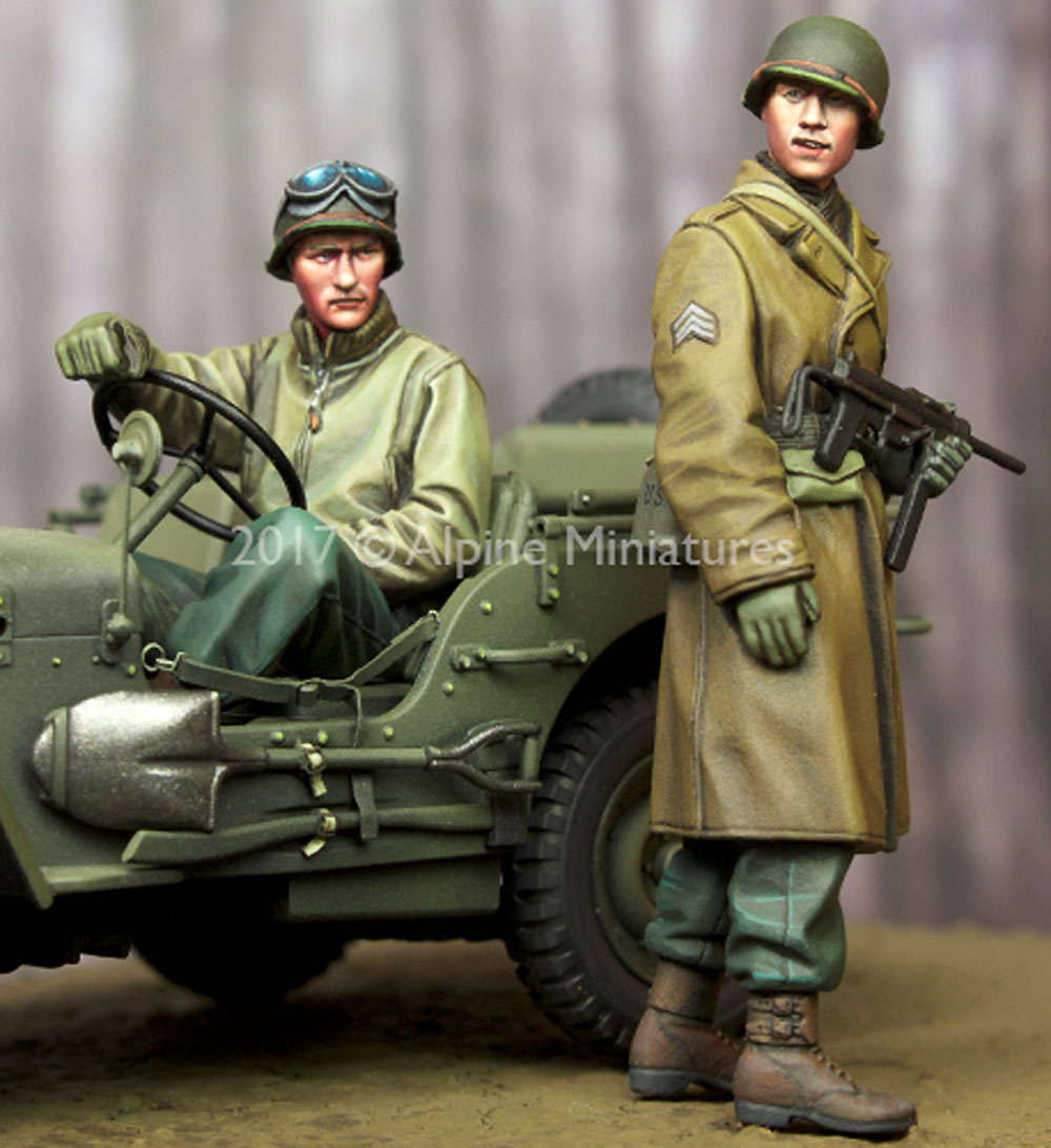 WW2 アメリカ 下士官 & ドライバー セット レジン (アルパイン 1/35 フィギュア No.AM35243) 商品画像_3