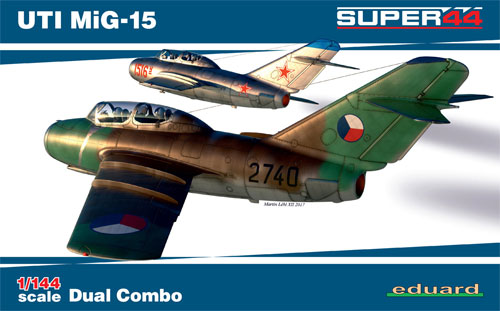 UTI MiG-15 デュアルコンボ プラモデル (エデュアルド 1/144 SUPER44 No.4444) 商品画像
