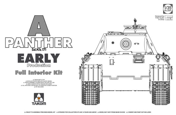 タコム　TAKOM　1/35　パンターA型 前期型 フルインテリア 　未組立品