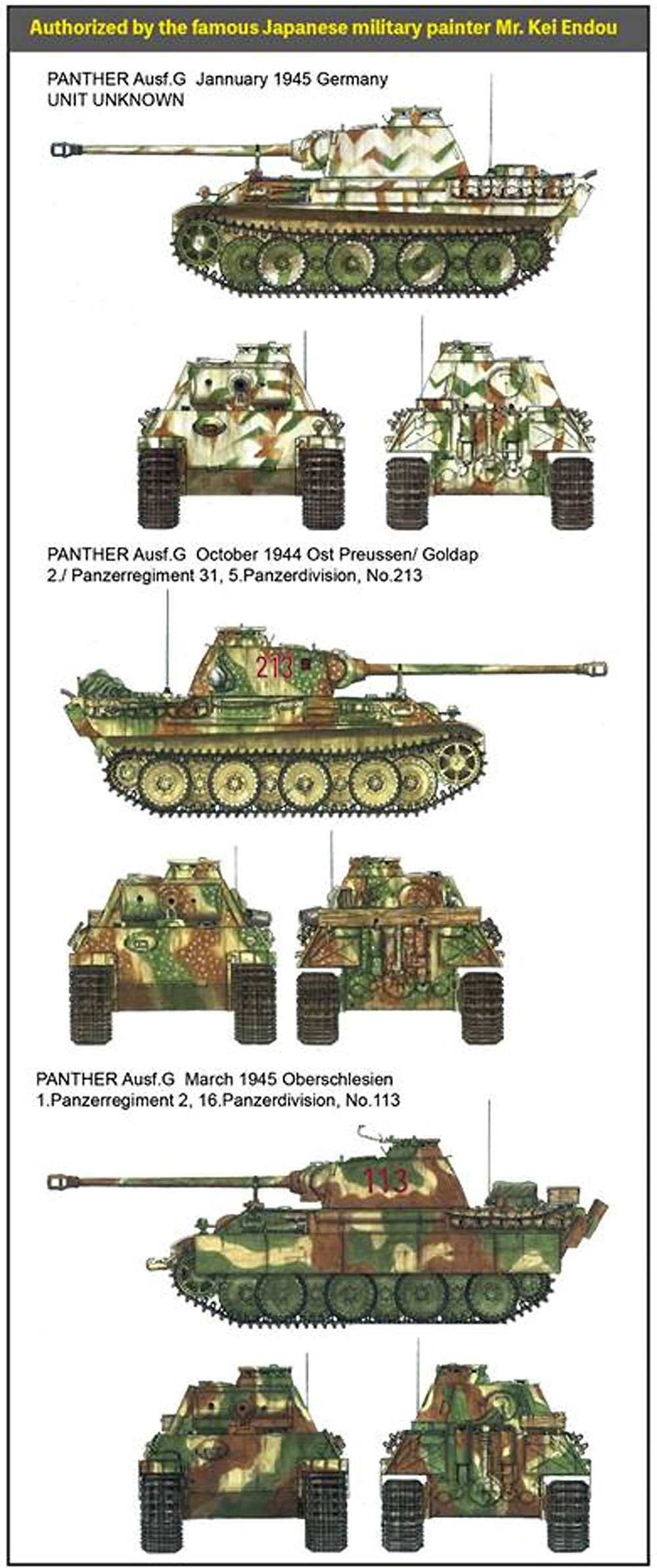 パンターG型 前期/後期型 w/フルインテリア プラモデル (ライ フィールド モデル 1/35 AFV No.RM-5016) 商品画像_2