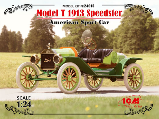 T型フォード 1913 スピードスター プラモデル (ICM 1/24 カーモデル No.24015) 商品画像