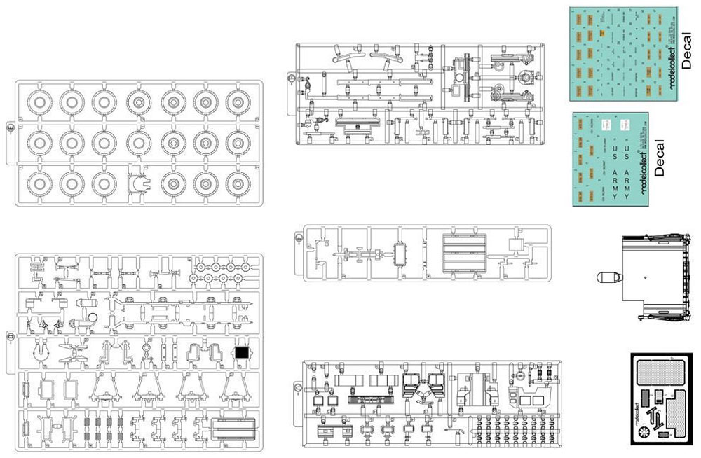 ドイツ KAT1 M1013 8×8 高機動オフロードトラック プラモデル (モデルコレクト 1/72 AFV キット No.UA72121) 商品画像_3