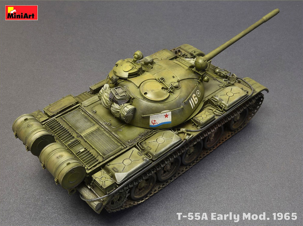 T-55A 初期型 Mod.1965 プラモデル (ミニアート 1/35 ミリタリーミニチュア No.37057) 商品画像_4