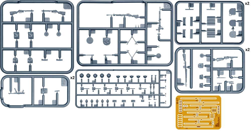 ソビエト歩兵 機関銃 装備品セット 特別版 プラモデル (ミニアート 1/35 WW2 ミリタリーミニチュア No.35268) 商品画像_1