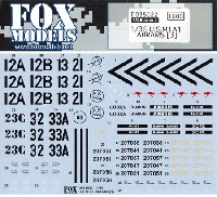 フォックスモデル (FOX MODELS) AFVデカール アメリカ M1A1戦車 エイブラムス デカール 3