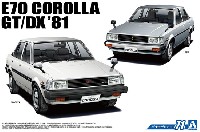 アオシマ 1/24 ザ・モデルカー トヨタ E70 カローラセダン GT/DX '81