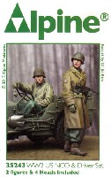 アルパイン 1/35 フィギュア WW2 アメリカ 下士官 & ドライバー セット