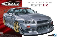 アオシマ 1/24 ザ・チューンドカー C-WEST BNR34 スカイライン GT-R '02 (ニッサン)